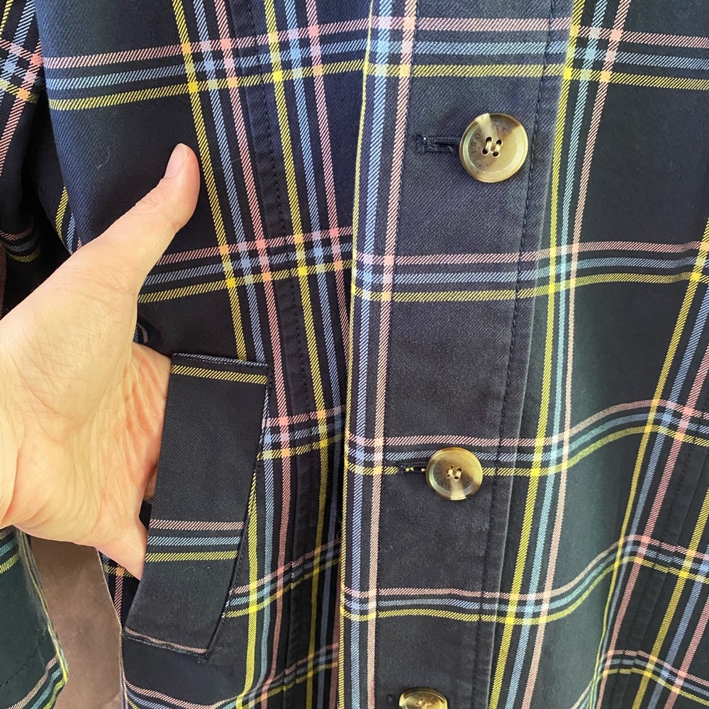 Talbots Plaid A-Line Mac Jacket - image 5